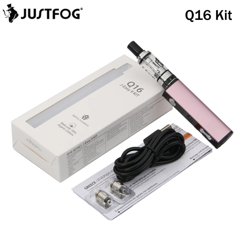 Набор электронной сигареты JUSTFOG Q16 клиромайзер 900 мАч и 1 9 мл с катушкой Justfog vs P16A