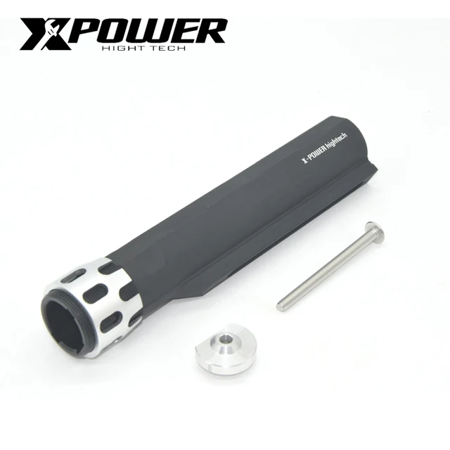 xpower aeg stock pipe buttstock for marui wms paintball accessories