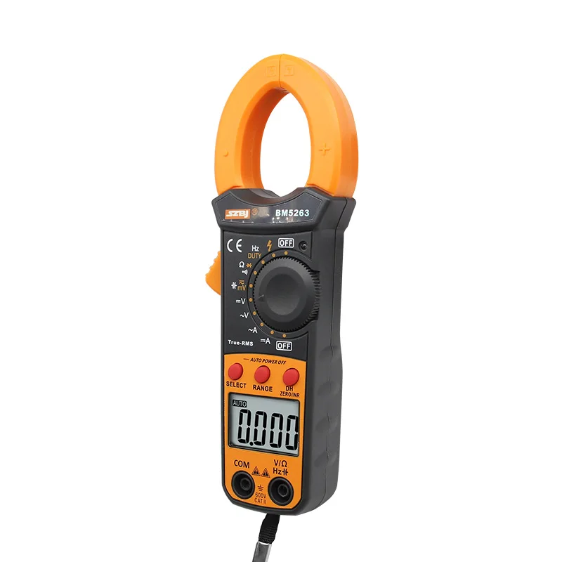 Comprar SZBJ BM5263 medidor de abrazadera digital de alta precisión de CA y CC pantalla digital medidor de pinza de CA y CC medidor de corriente de bolsillo