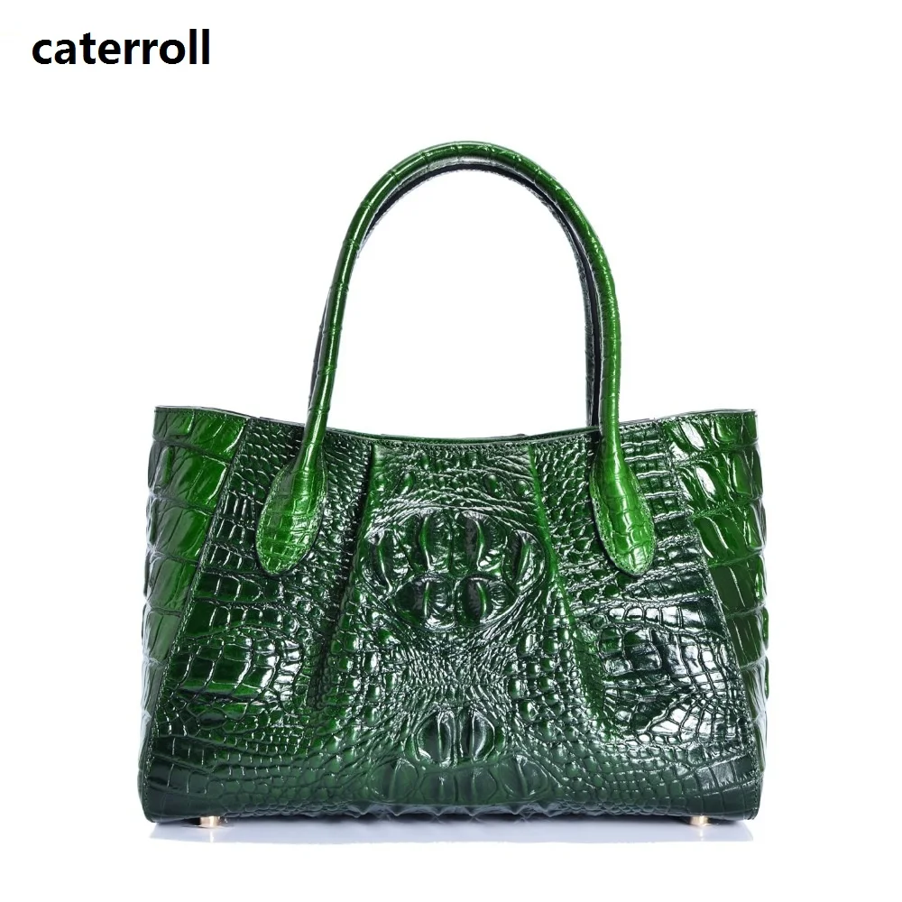

aligator pattern women handbag genuine leather bags for women 2018 luxury handbags designer real leather shoulder bag