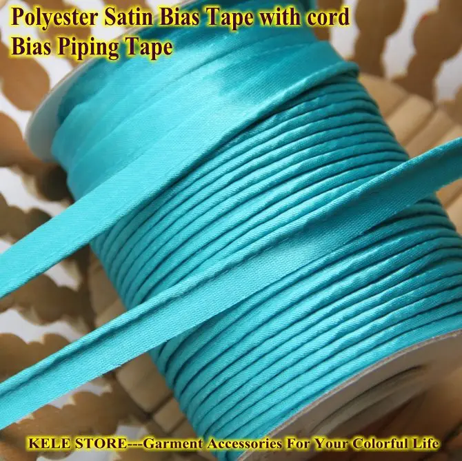 

Free Shipping Polyester Bias cord tape, Piping tape, bias binding Tape with cord, size: 12mm,for DIY making,handmade,color no.20