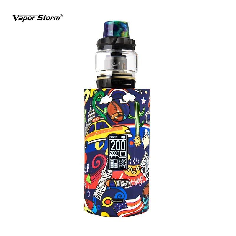 Vapor Storm Storm230 Bypass 200 Вт VW TCR Mod контроль температуры Лев RDA Hawk Танк Коробка мод Vape электронная сигарета Мода - Цвет: Freedom Mod-Hawk