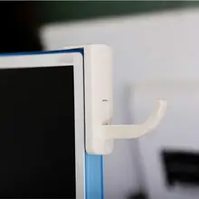 2Pcs Universal Headphones Headset Hanger PC Monitor Desk Stick-on Stand Holder universal headphone hanger pc monitor desk headset stand holder hook black