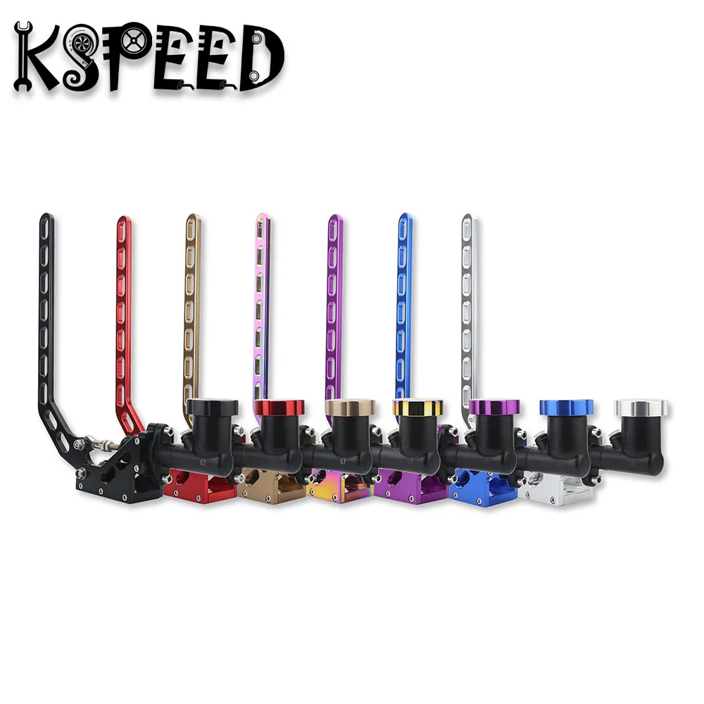 

Neo chrome Racing Car Handbrake With Brake Oil Tank Fluid Reservoir Oil Hydraulic Hand Brake Type-9