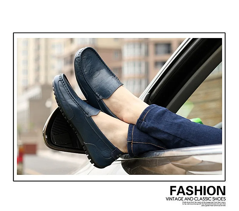 ZDRD Новая мода Для мужчин универсальные Лоферы ShoesGenuine кожаные мужские туфли на плоской подошве, со шнуровкой, Для мужчин Мокасины для вождения Большие размеры 38–47
