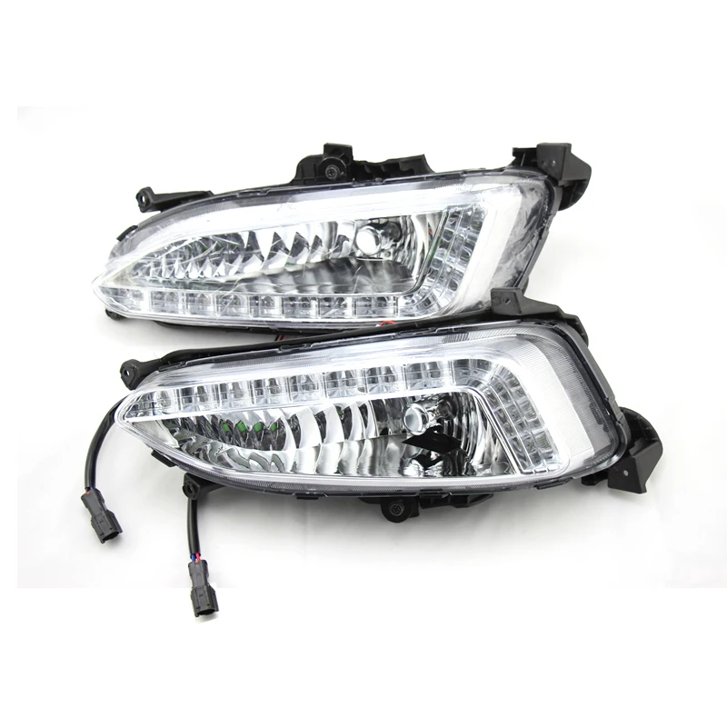 

Daytime Running Light For Hyundai Grand Santa Fe IX45 2013 2014 2015 DRL 12V LED Fog Lamp Assembly