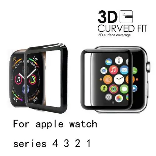 Для iWatch закаленное Стекло для Apple Watch 38mm 42 мм 40 44 серии 1/2/3/4 3D|Ремешки часов| |