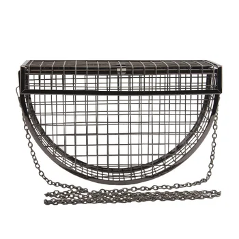 

TTOU Vintage Women Evening Bag Metal Hollow Out Mini Bag Banquet Party Shoulder & Crossbody Bags Wedding Clutch Cage Handbag