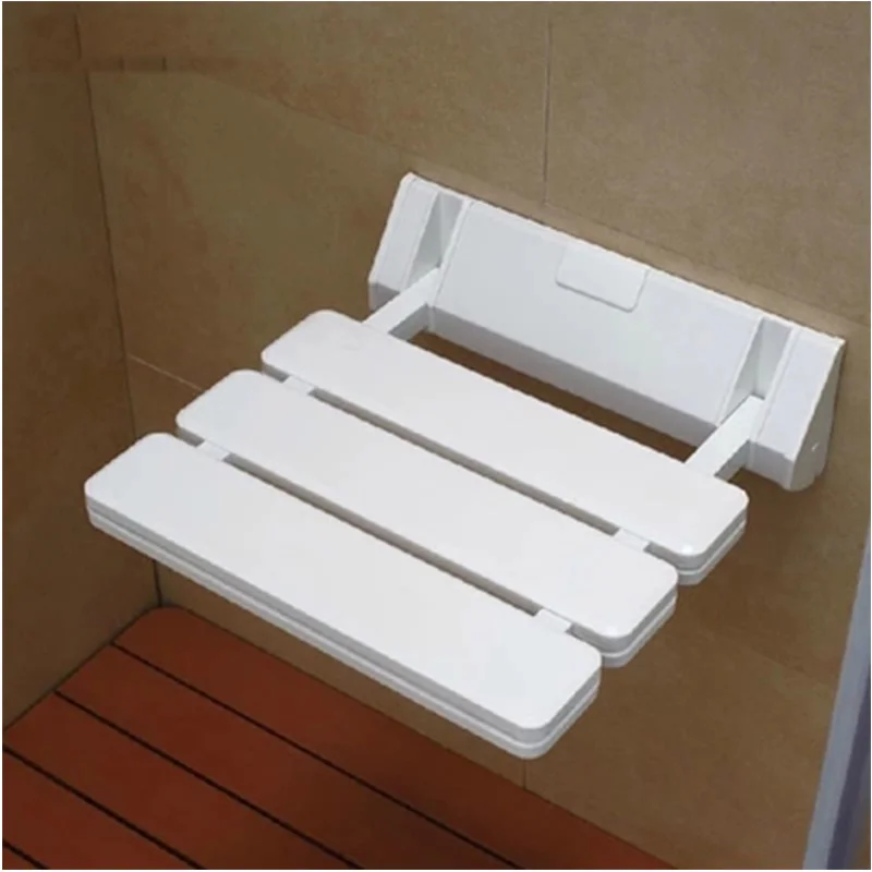 Универсальный откидной настенный стул белый Откидное сидение для душа в туалет табурет складной настенный стул мебель для ванной комнаты стул в ванную подъемное сидение