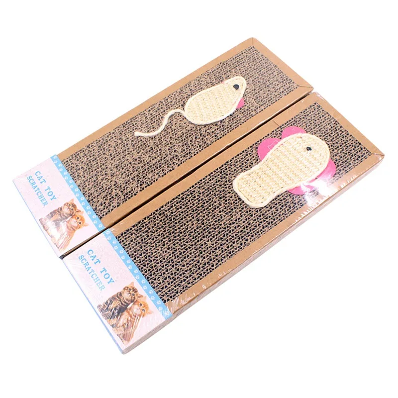 

1PC Kitten Cat Scratch Board Pad Soft Bed Mat Claws Care Toys Corrugated Scratcher Cat Training Toy