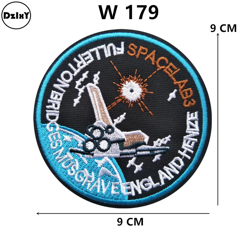 46 стилей) космический астронавт Вышивка Патчи для футболки Железный На полосатая одежда наклейка с ракетой космический корабль самолеты значки@ N