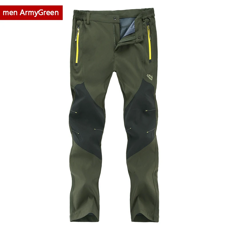 Супер эластичные женские зимние брюки для рыбалки кемпинга походные брюки мужские водонепроницаемые быстросохнущие новые треккинговые брюки M~ 5XL