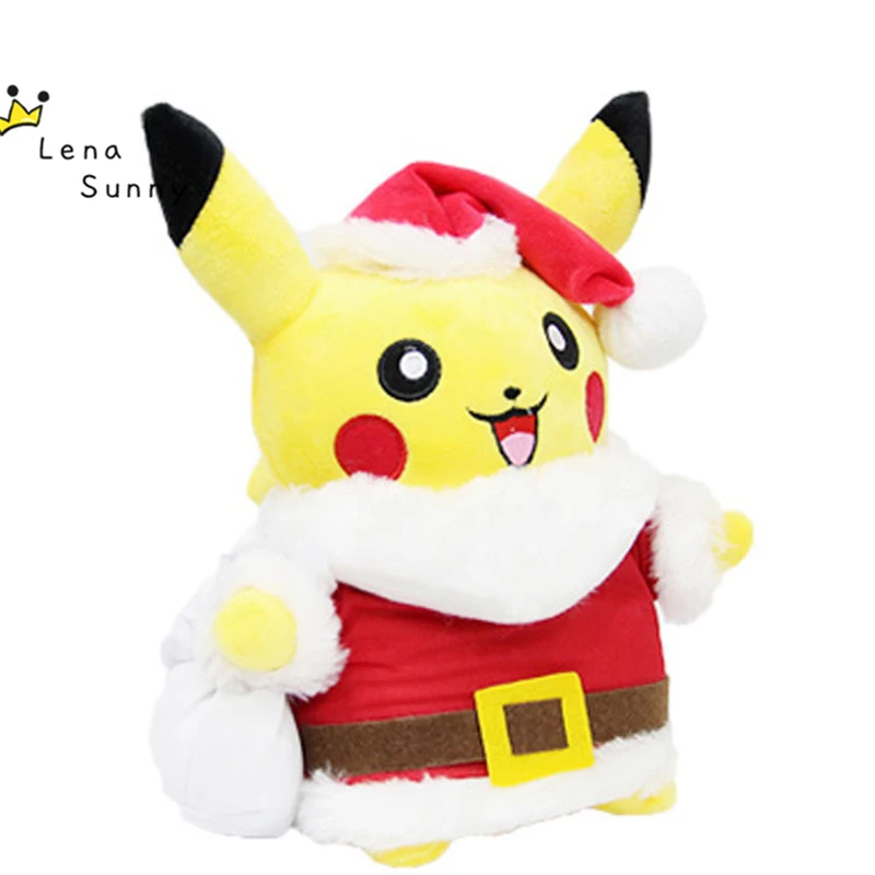 santa pikachu plush