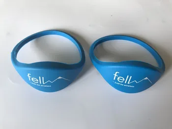 

1000pcs/lot 13.56MHZ hotel Key Fobs Tags silicon wristband