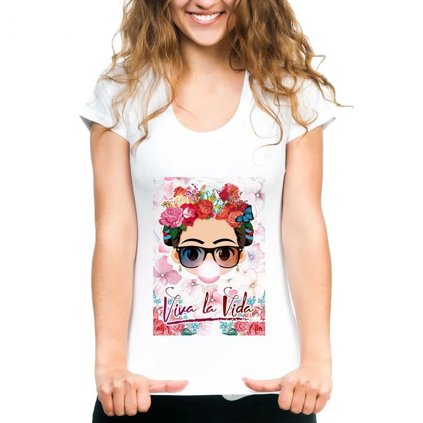 النساء تي شيرت طباعة Colors16 الصيف كم قصير نحيف عارضة امرأة مشروط تيز قمم Camiseta موهير إمرأة الملابس زائد حجم الساخن