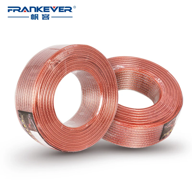 

FrankEver 5M DIY Hi-Fi Speaker Cable Pure Oxygen-Free Copper Audio Cable for Amplifier Home Theater 200 300 400 Core