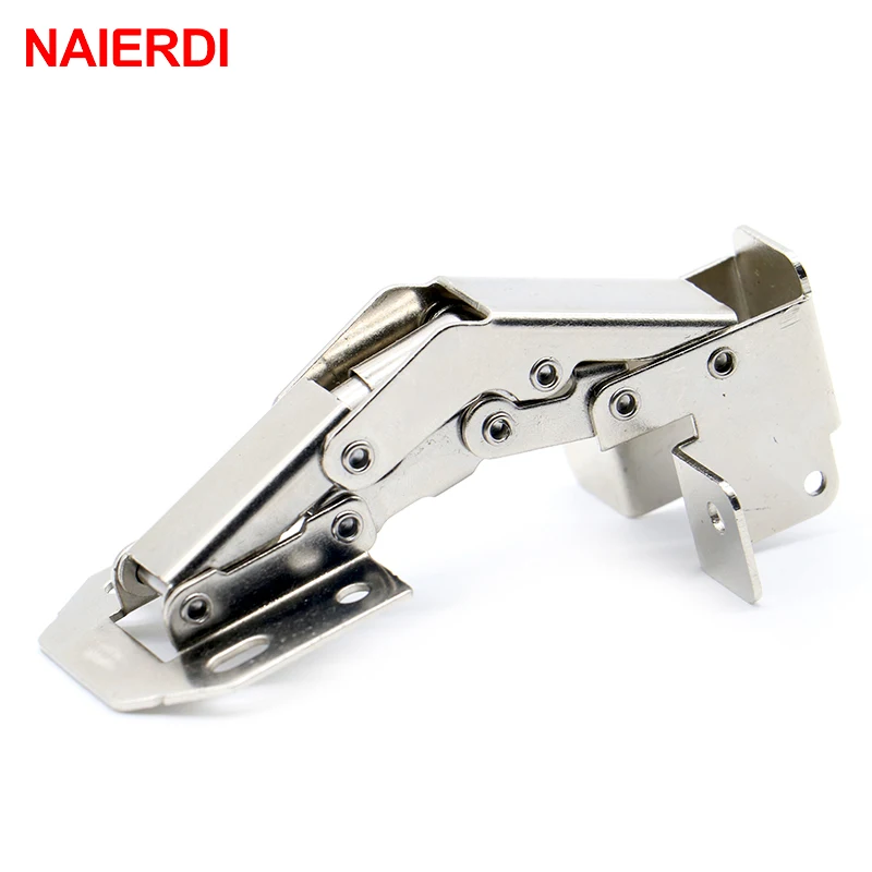 4PCS NAIERDI 90 Degree 4 Inch No Drilling Hole Hinge Bridge