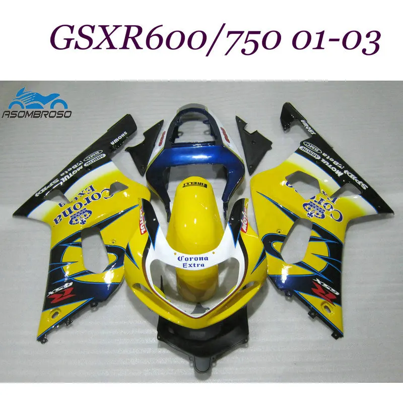 Custom Fairings Kit For Suzuki GSX R600 GSXR750 2001 2002 2003 Fairing