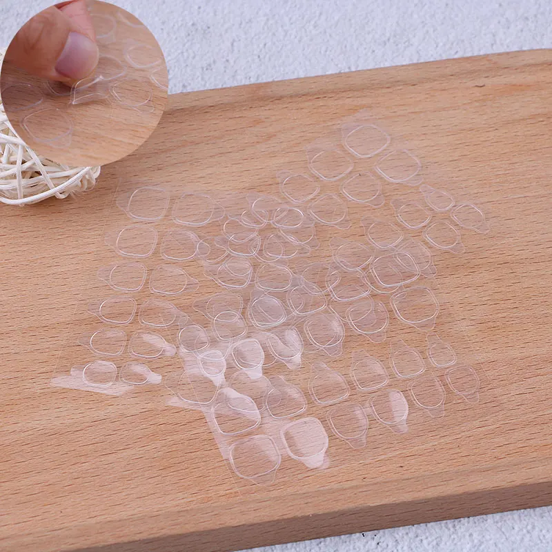 

24pcs/Sheet Double Sided Adhesive Glue Top Transparent Clear Sticker Sticky Tape For False Nail Tips Nail Art Tools