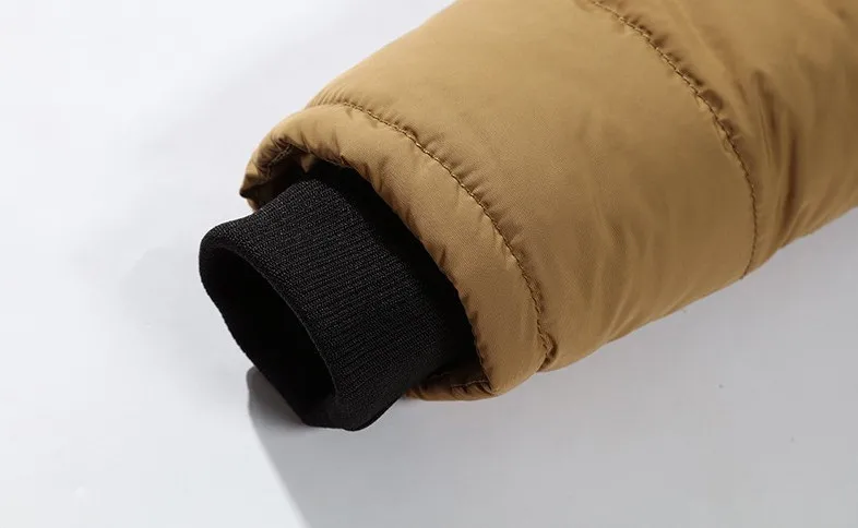 Мужская зимняя куртка на хлопковом наполнителе с меховым воротником|designer winter
