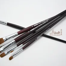 6 шт./кор. Бизнес подарок Книги по искусству ist профессиональные товары для рукоделия высокого качества волос ласка береза стержень масляные краски, кисти для Книги по искусству ist