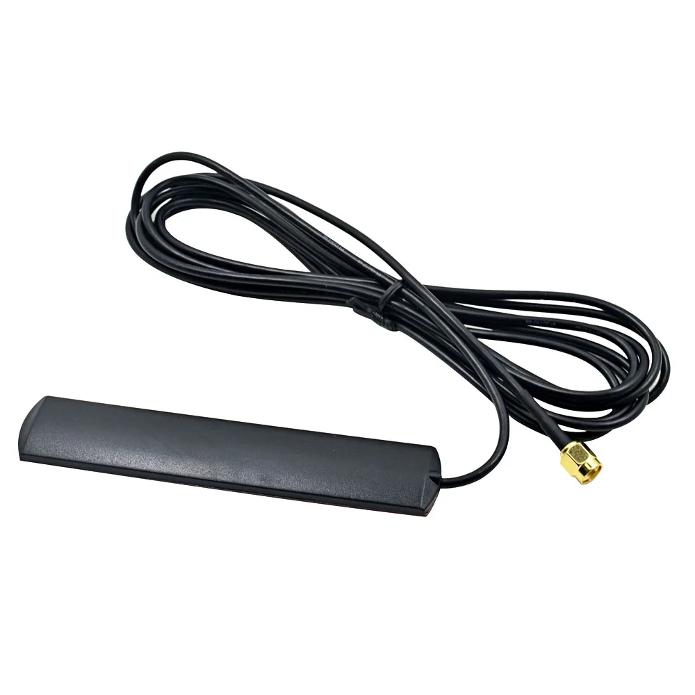 CHIPAL Универсальный 3 м GSM антенна RP SMA Мужской Разъем усилитель 3dBi 900/1800 МГц метра