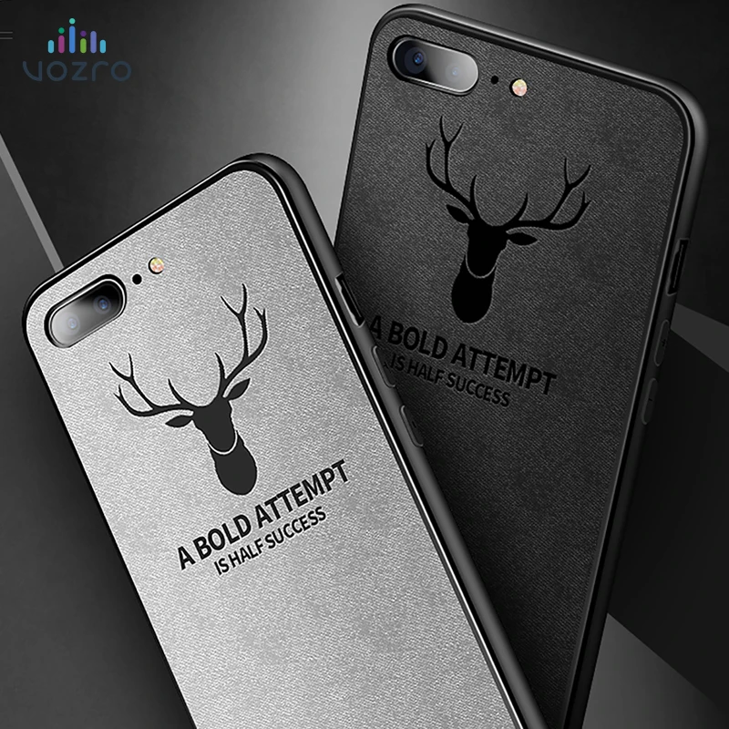 

[Soft cloth sweatproof] VOZRO Phone case For iPhone 6 6s 7 8 Plus X XR XS Max Bumper Telephone covers Accessories bag