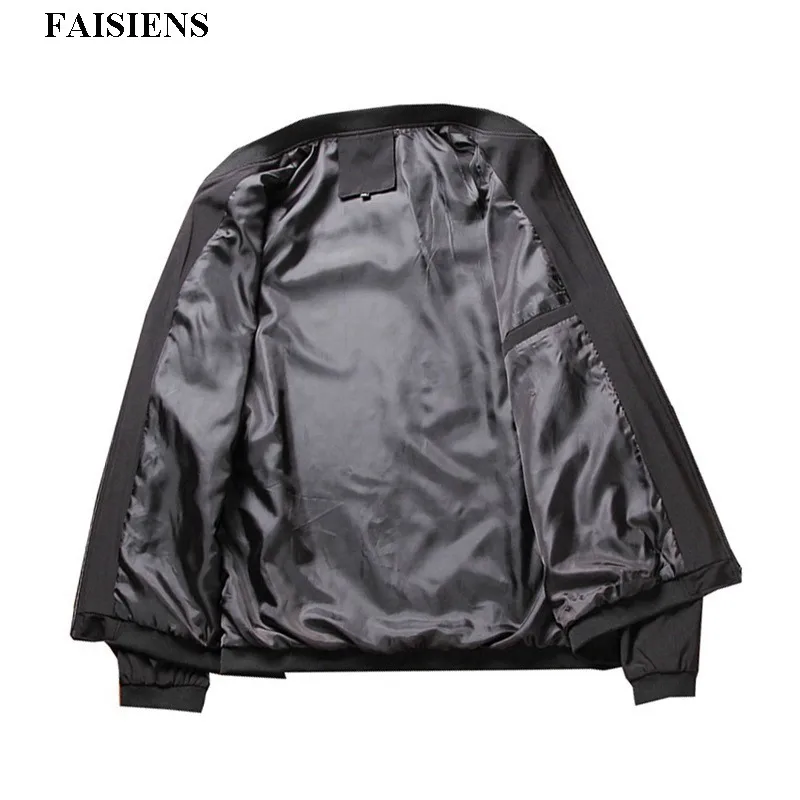 Черные мужские куртки FAISIENS большого размера 8XL 9XL большой 6XL 7XL осенние