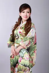 Шанхай история Винтаж японский Стиль платье Японии Для женщин из искусственного шелка и сатина кимоно юката вечернее платье