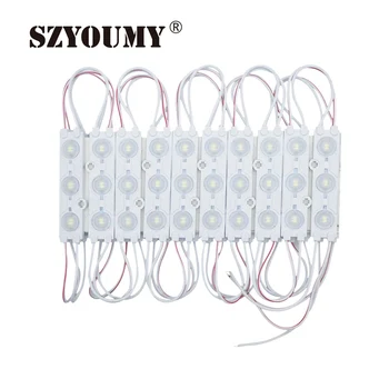 

SZYOUMY 5730 3 SMD Injection Round Ball Lens High Bright LED Module 12V Waterproof White High Bright Lamps Free Shipping
