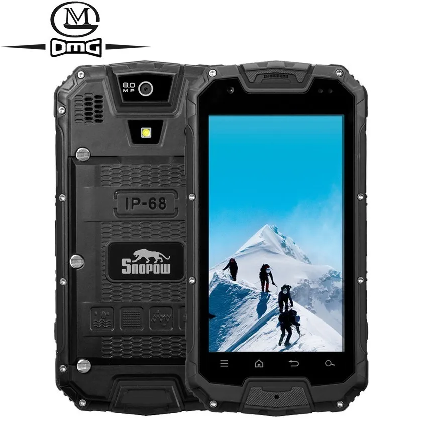 

Snopow M5P IP68 Waterproof shockproof 4G LTE Smartphone 4700mAh 2GB+16GB 4.5" Android 5.1 PPT NFC OTG 13.0MP mobile Phone