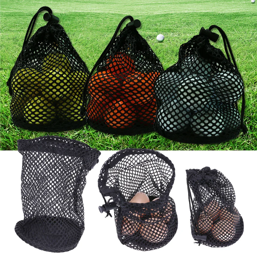 

Lightweight Drawstring Nylon Golf Mesh Bag 12 Golf Balls Holder Storage Tool Outdoor Ball Sports Training Bags Accessories