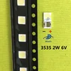 50-100PCS For LG UNI LUMENS SAMSUNG LED brand new and original 1W 3V 2W 6V 3535 2.4W cool white LCD backlight TV application ► Photo 2/6