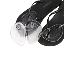 1 пара гель Нескользящие колодки обувь Вставки подушки Вьетнамки стопы массажные тапочки носком сепаратор мягкие стельки для обуви