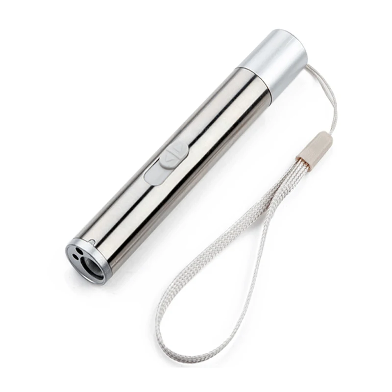 

USB Rechargeable Led Flashlight Torch Super Bright Portable Mini Hand Flash Light Torch 3 in 1 white light+red laser+UV light