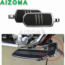 Chrome Motocicleta Carenagem Estilo Pé Peg Pé Resto V-Haste Pé Masculino Montagem Estrada Pé Estacas Para Harley Dyna touring Softail