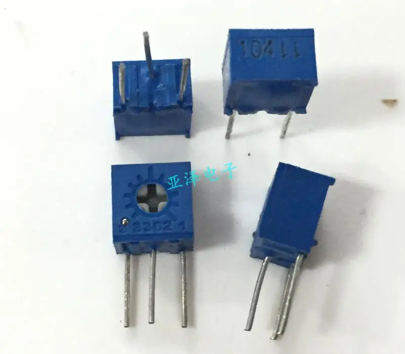 

10pcs High quality 3362W-104 single coil adjustable resistor, 3362W precision adjustable potentiometer, 100K trimmer potentio