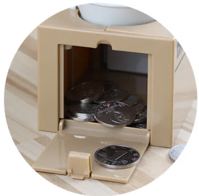 Transporte da Gota Filhote de Cachorro com Fome Presente para o Miúdo Caixa de Poupança de Dinheiro Comer Mealheiro Moneybox Cão 7 miúdo caixa de poupança de dinheiro moneybox