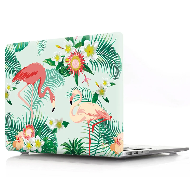 Чехол для ноутбука Macbook Air Retina 15 13 12 11 Touch Bar Flamingo Shell нового Mac book Pro 3 4 Чехлы