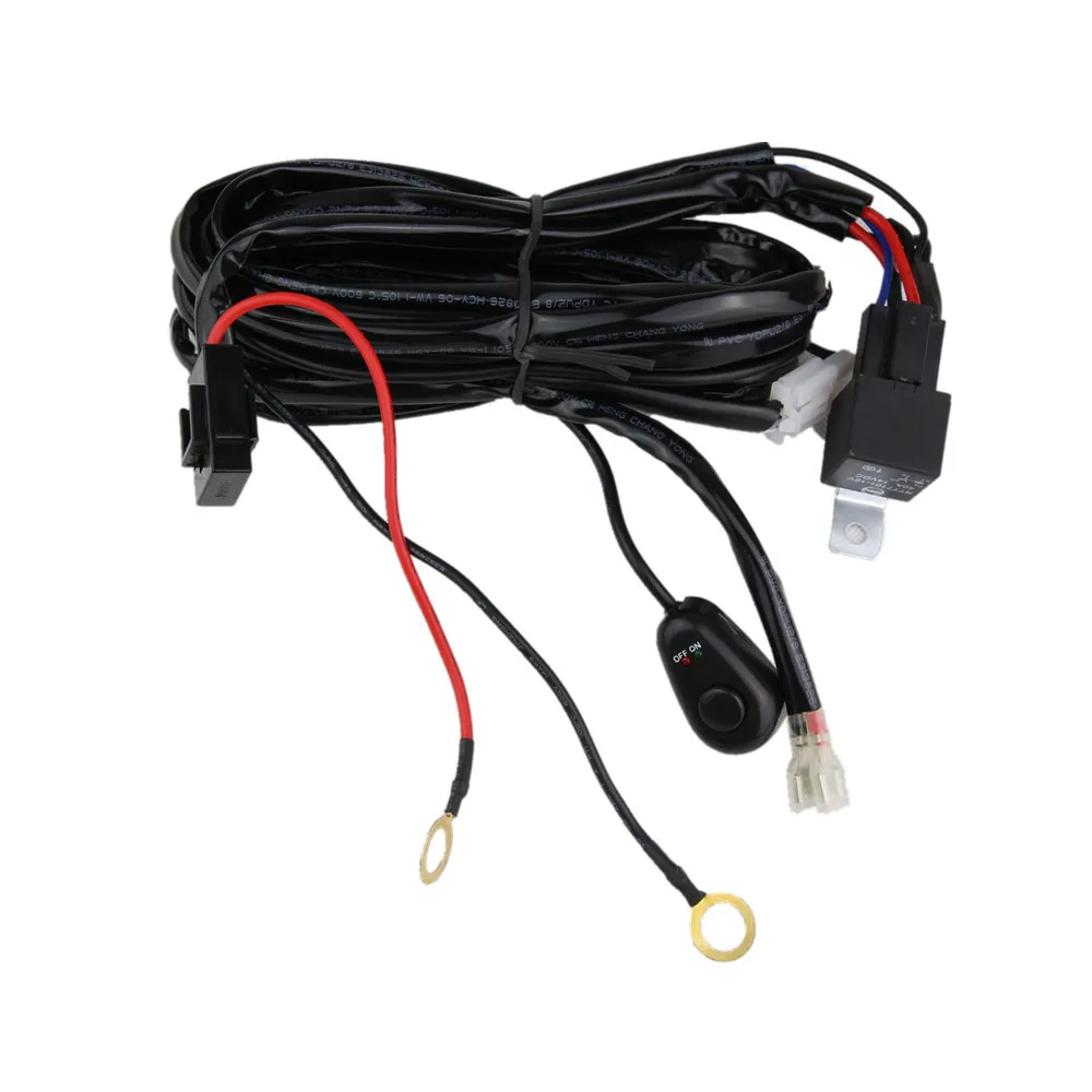 Universal LED Work Light Bar Wiring harness set/Wiring kit 14V 40A (One Wiring Kit with one Lamp)-in Cables, Adapters & Sockets from Automobiles ...