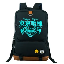 Токио вурдалак Рюкзаки Унисекс Дети Холст мультфильм серебристых Bagpack подростками сумка Студенты Рюкзак Дети Путешествия Школьные ранцы