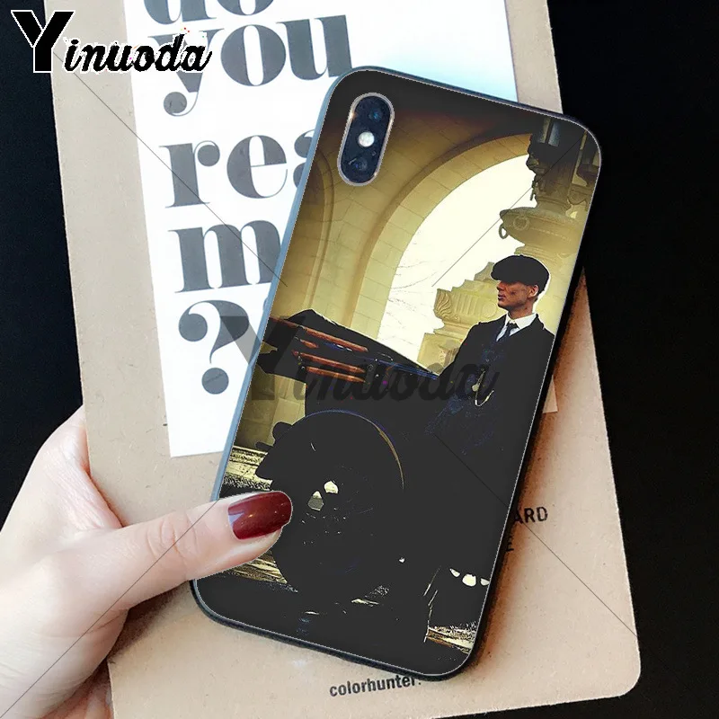 Yinuoda Peaky blinds TPU Мягкий силиконовый черный чехол для телефона для Apple iPhone 8 7 6 6S Plus X XS MAX 5 5S SE XR Чехол для мобильного телефона - Цвет: A11