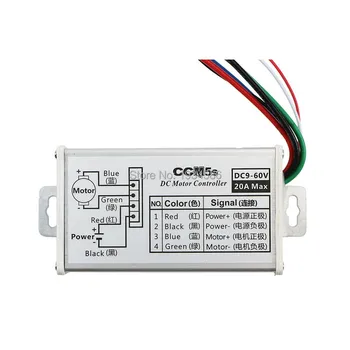 

Adjustable 9-60V 20A DC Motor Speed Controller RC PWM Control 0-100% Regulator Control Switch 9V 12V 24V 48V 60V