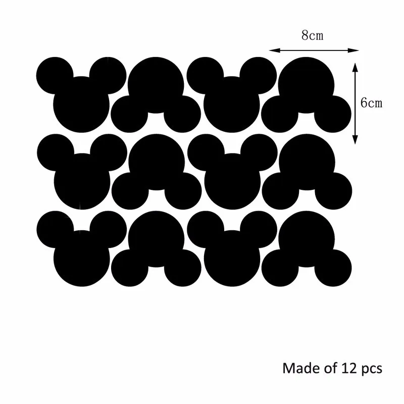 Новые зеркальные настенные наклейки для детской комнаты с милым Микки Маусом, Кристальные стерео зеркальные наклейки, акриловые 3d настенные декоративные наклейки, Декор