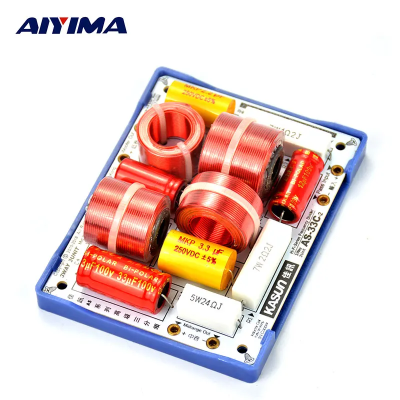 Prix pour AIYIMA 2 pcs 3 Voies Diviseur de Fréquence Crossover KASUN AS-33C 3Way 3 Unité HiFi Haut-Parleur Diviseurs De Fréquence Crossover Filtres Prix pour AIYIMA 2 pcs 3 Voies Diviseur de Fréquence Crossover KASUN AS-33C 3Way 3 Unité HiFi Haut-Parleur Diviseurs De Fréquence Crossover Filtres