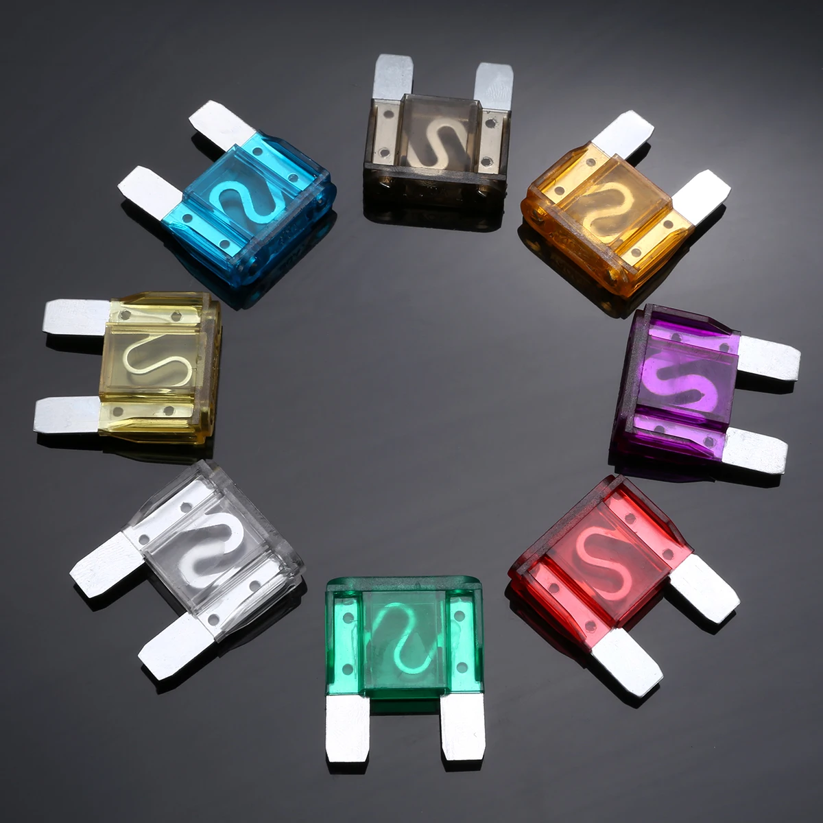 24pcs Big Maxi Blade Fuse Assortment Set 8 Kinds High Quality Car Truck RV Electrical Fuse Kit 20A 30A 40A 50A 60A 70A 80A 100A