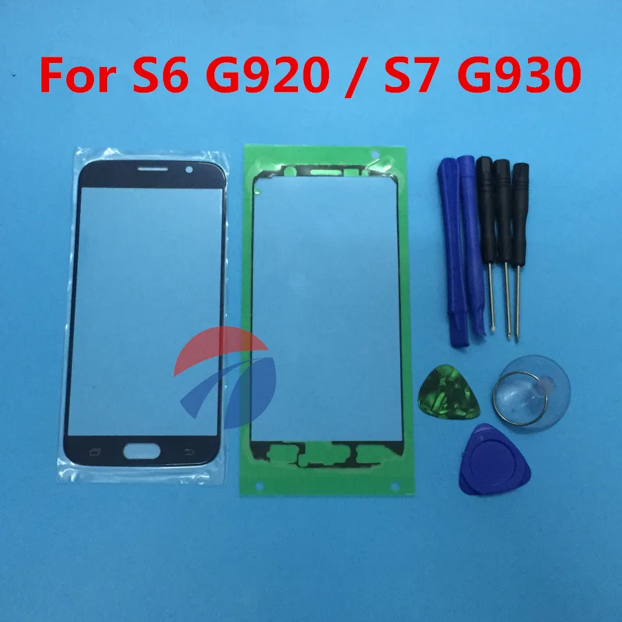 

Replacement Outer Glass For samsung galaxy S6 G920 G920F S7 G930 G930F Touch Screen Front Glass Outer Lens with Tools & Adhesive