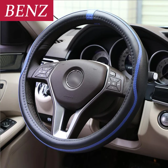 38CM Car Styling Steering Wheel Cover For Mercedes Benz A C E Class GLE
