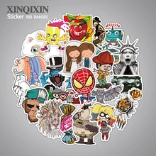 300 pcs mixed single sticker waterproof home decor Doodle laptop motorcycle bike travel case decal toy