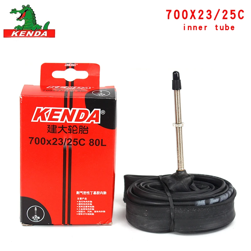 2PCS Kenda Bicycle Inner Tube 700X23/25C American valve French valve 700C Cycling Mountain Bike Butyl Rubber Tire parts